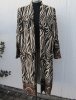 Mönstrad Kappa Kimono Svart Beige