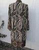 Mönstrad Kappa Kimono Svart Beige