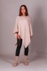 Beige Kabelstickad Poncho Kashmirmix
