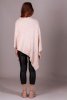 Beige Kabelstickad Poncho Kashmirmix