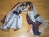 Baglady Silkesjal Brun Multi