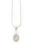 Halsband med vit sten Lotta Design of Sweden