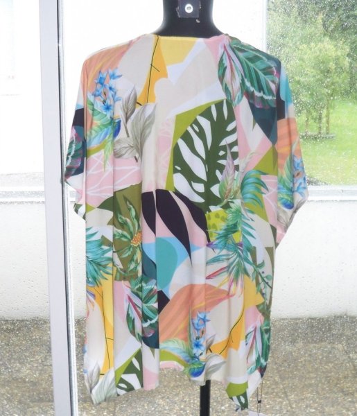 Mönstrad kort Kimono Viskos