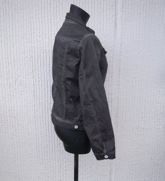 Svart Jeansjacka Crash Washed black