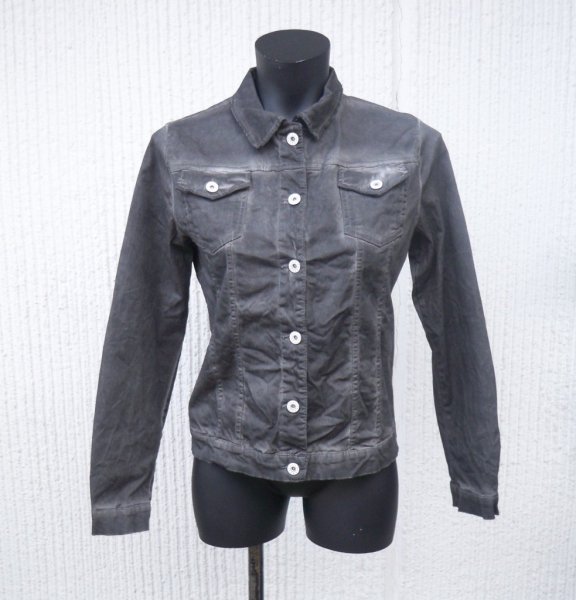 Svart Jeansjacka Crash Washed black