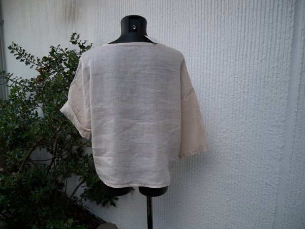 Beige Tunn Linnejacka. Puro Lino