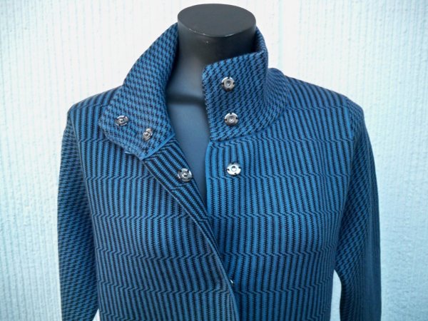 Mönstrad Kappa Blå Svart
