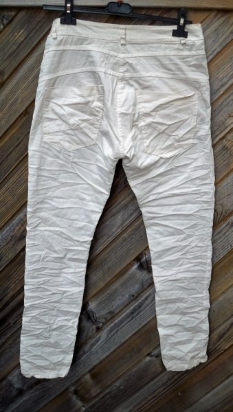 Beige Byxor/Jeans Med Knappar