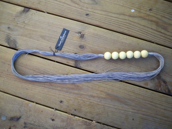 Långt Halsband Saskia Mustard Dansk Smykkekunst
