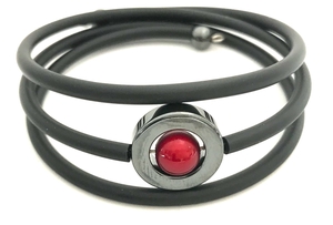 Armband Dilba Hematit Röd. Magnani Smyckesdesign