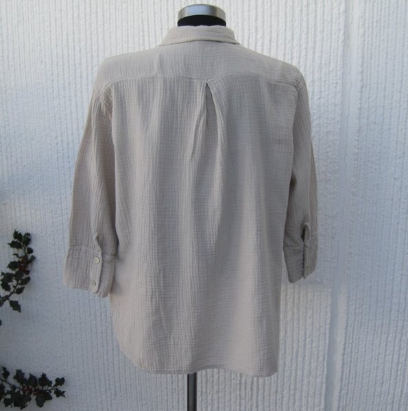 Beige Muslinblus
