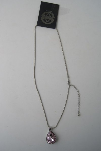 Långt Halsband Rosa Droppe