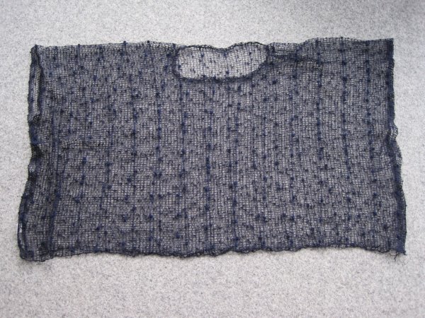 Mörkblå Spetsponcho / Nätponcho