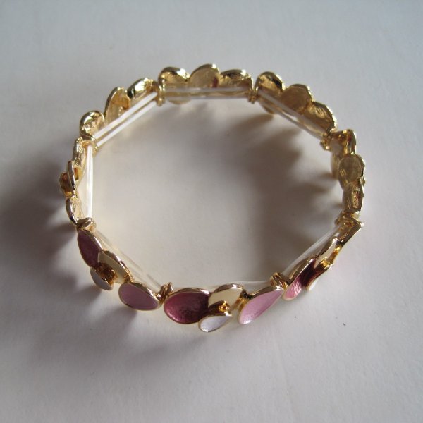 Elastiskt Armband Rosa Guld