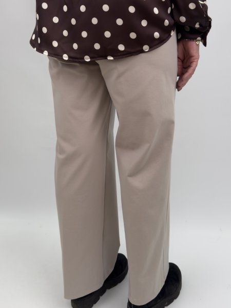 Stretchiga Kostymbyxor Beige Taupe