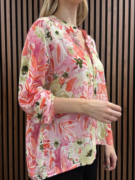 Gemini - Millan Blommig Blus Rosa
