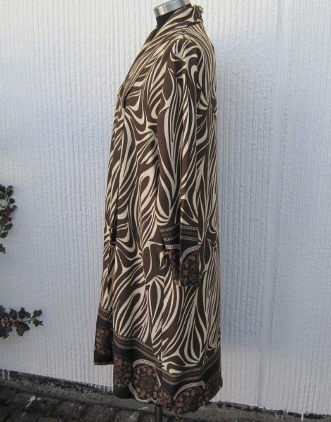 Mönstrad Kappa Kimono Brun Beige