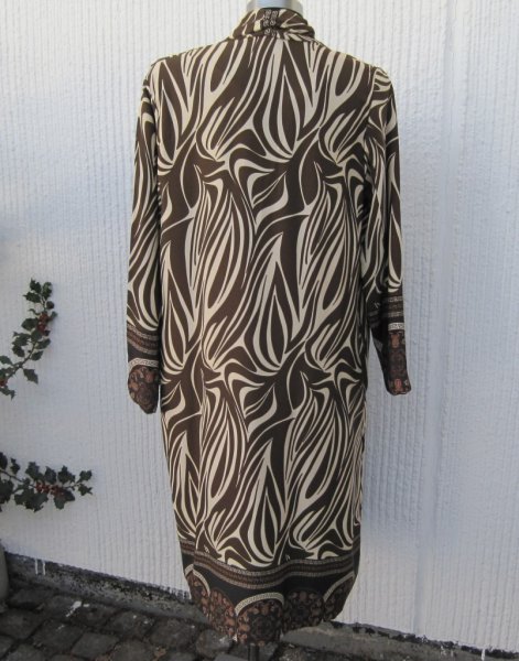 Mönstrad Kappa Kimono Brun Beige