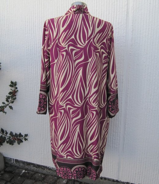 Mönstrad Kappa Kimono Lila Cremevit