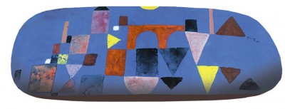 Glasögonfodral med putsduk. Paul Klee - Röd bro