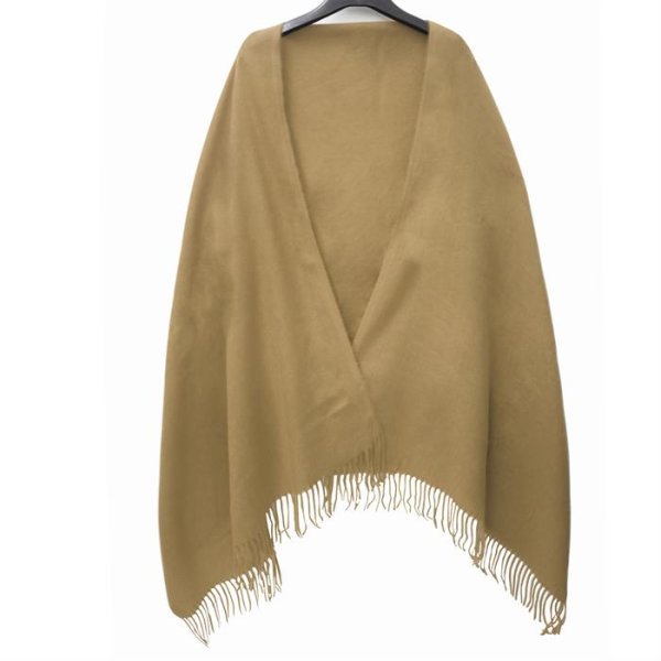 Sandbeige Lång Halsduk Sjal