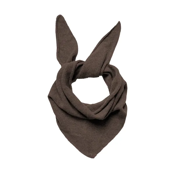 Mörkbrun Trekantig Scarf Ullmix