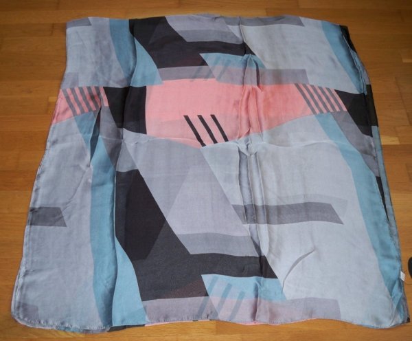 Baglady Silkesjal Grå Multi